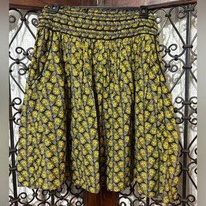 Yellow and Black Butterfly Skirt